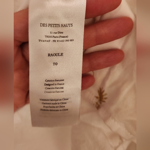White cotton blouse Des Petits Hauts - Picture 8 of 11